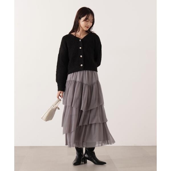 プロポーション ボディドレッシング（PROPORTION BODY DRESSING）/《EDIT COLOGNE》エアリーティアードスカート 25AW