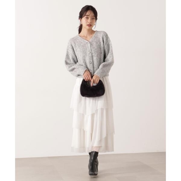 プロポーション ボディドレッシング（PROPORTION BODY DRESSING）/《EDIT COLOGNE》エアリーティアードスカート 25AW