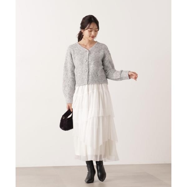 プロポーション ボディドレッシング（PROPORTION BODY DRESSING）/《EDIT COLOGNE》エアリーティアードスカート 25AW