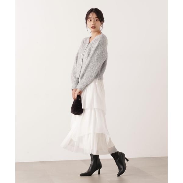 プロポーション ボディドレッシング（PROPORTION BODY DRESSING）/《EDIT COLOGNE》エアリーティアードスカート 25AW