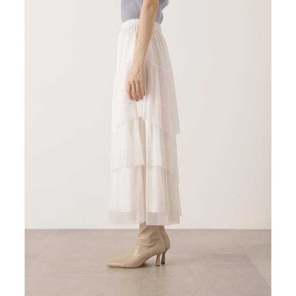 プロポーション ボディドレッシング（PROPORTION BODY DRESSING）/《EDIT COLOGNE》エアリーティアードスカート 25AW
