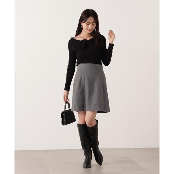 プロポーション ボディドレッシング（PROPORTION BODY DRESSING）/《EDIT COLOGNE》台形ミニスカート 25AW