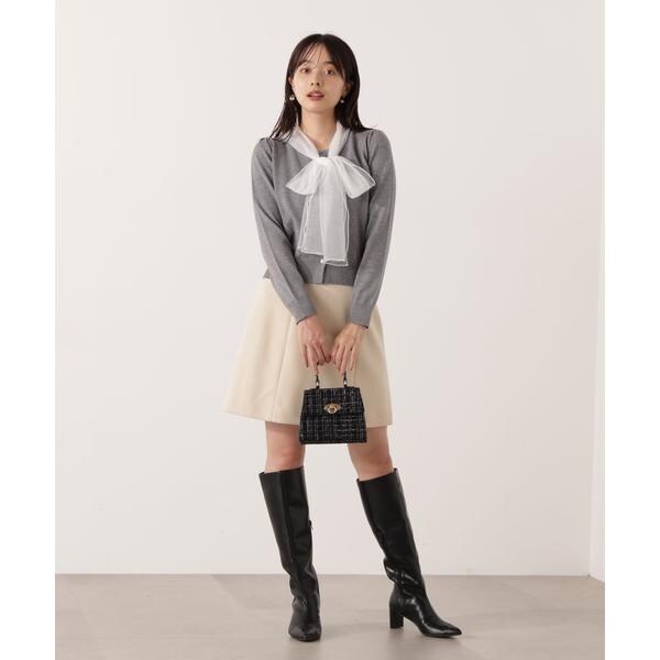 プロポーション ボディドレッシング（PROPORTION BODY DRESSING）/《EDIT COLOGNE》ボウタイ付きニット 25AW