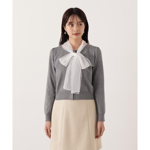 プロポーション ボディドレッシング（PROPORTION BODY DRESSING）/《EDIT COLOGNE》ボウタイ付きニット 25AW