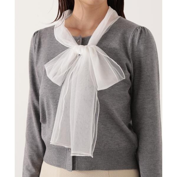 プロポーション ボディドレッシング（PROPORTION BODY DRESSING）/《EDIT COLOGNE》ボウタイ付きニット 25AW