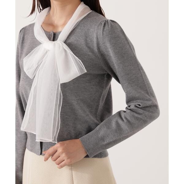 プロポーション ボディドレッシング（PROPORTION BODY DRESSING）/《EDIT COLOGNE》ボウタイ付きニット 25AW