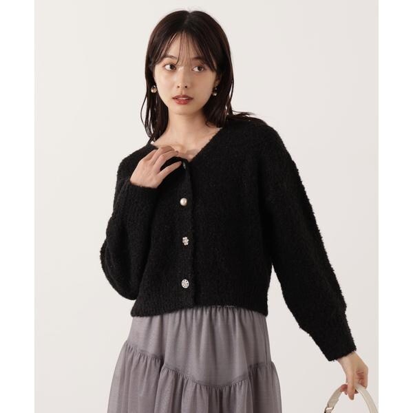 プロポーション ボディドレッシング（PROPORTION BODY DRESSING）/《EDIT COLOGNE》ファンシーヤーンビジューカディガン 25AW