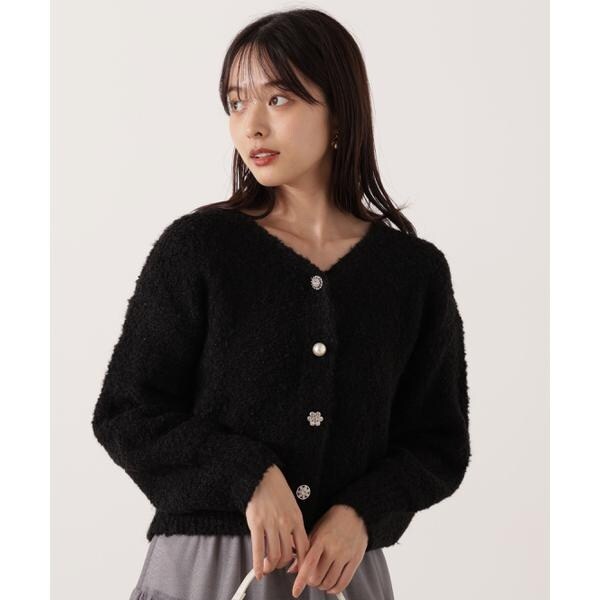 プロポーション ボディドレッシング（PROPORTION BODY DRESSING）/《EDIT COLOGNE》ファンシーヤーンビジューカディガン 25AW