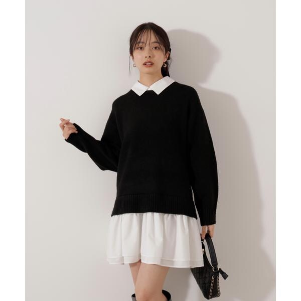 プロポーション ボディドレッシング（PROPORTION BODY DRESSING）/《EDIT COLOGNE》レイヤードミニワンピース