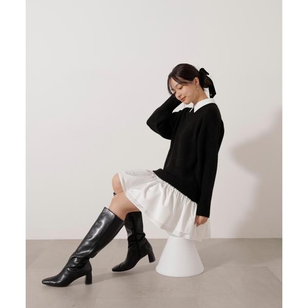 プロポーション ボディドレッシング（PROPORTION BODY DRESSING）/《EDIT COLOGNE》レイヤードミニワンピース