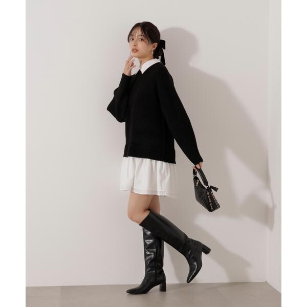 プロポーション ボディドレッシング（PROPORTION BODY DRESSING）/《EDIT COLOGNE》レイヤードミニワンピース