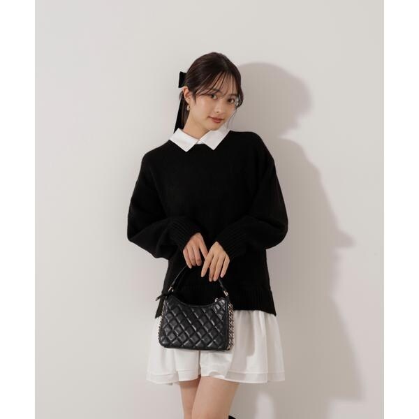 プロポーション ボディドレッシング（PROPORTION BODY DRESSING）/《EDIT COLOGNE》レイヤードミニワンピース