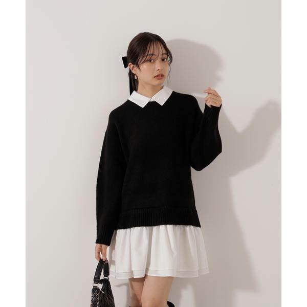 プロポーション ボディドレッシング（PROPORTION BODY DRESSING）/《EDIT COLOGNE》レイヤードミニワンピース