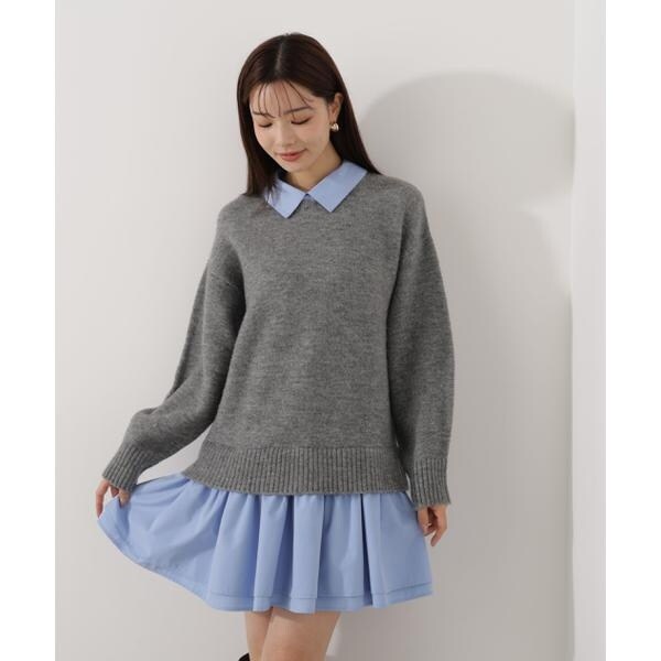 プロポーション ボディドレッシング（PROPORTION BODY DRESSING）/《EDIT COLOGNE》レイヤードミニワンピース