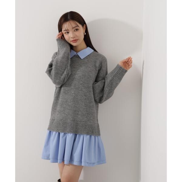 プロポーション ボディドレッシング（PROPORTION BODY DRESSING）/《EDIT COLOGNE》レイヤードミニワンピース