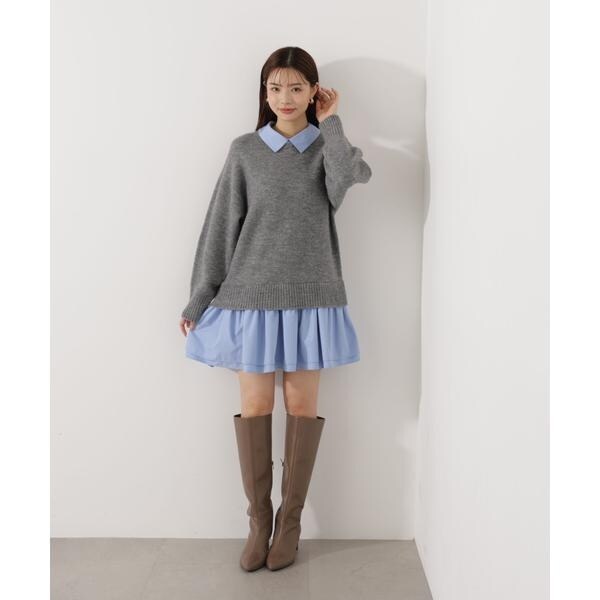 プロポーション ボディドレッシング（PROPORTION BODY DRESSING）/《EDIT COLOGNE》レイヤードミニワンピース