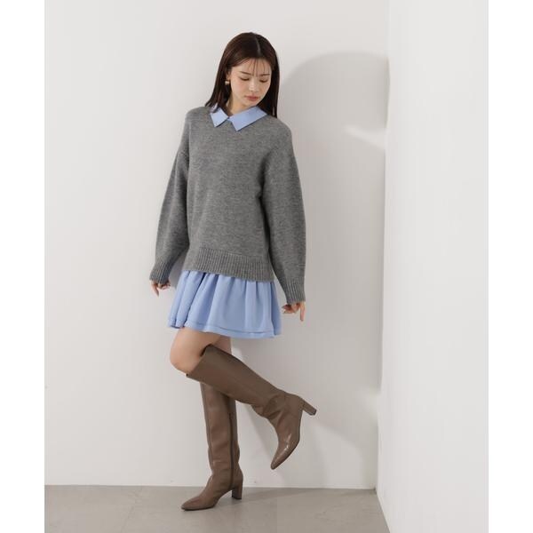 プロポーション ボディドレッシング（PROPORTION BODY DRESSING）/《EDIT COLOGNE》レイヤードミニワンピース