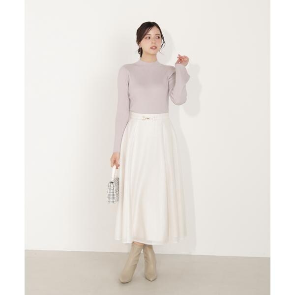 プロポーション ボディドレッシング（PROPORTION BODY DRESSING）/ビット付きシアーメッシュスカート