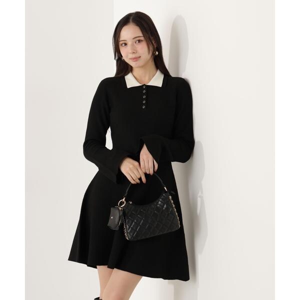 プロポーション ボディドレッシング（PROPORTION BODY DRESSING）/《EDIT COLOGNE》ポロミニニットワンピース