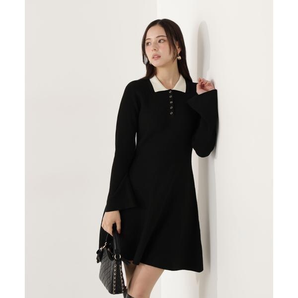 プロポーション ボディドレッシング（PROPORTION BODY DRESSING）/《EDIT COLOGNE》ポロミニニットワンピース