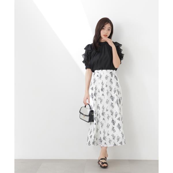 プロポーション ボディドレッシング（PROPORTION BODY DRESSING）/フラワープリントフレアスカート　26SS
