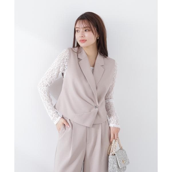 プロポーション ボディドレッシング（PROPORTION BODY DRESSING）/タックアシメジレ　26SS