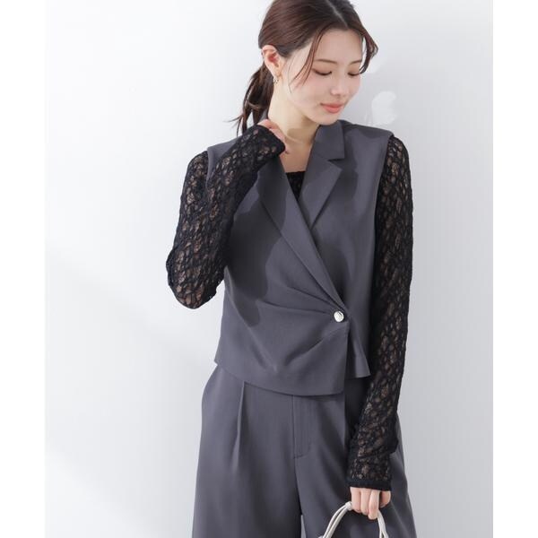 プロポーション ボディドレッシング（PROPORTION BODY DRESSING）/タックアシメジレ　26SS