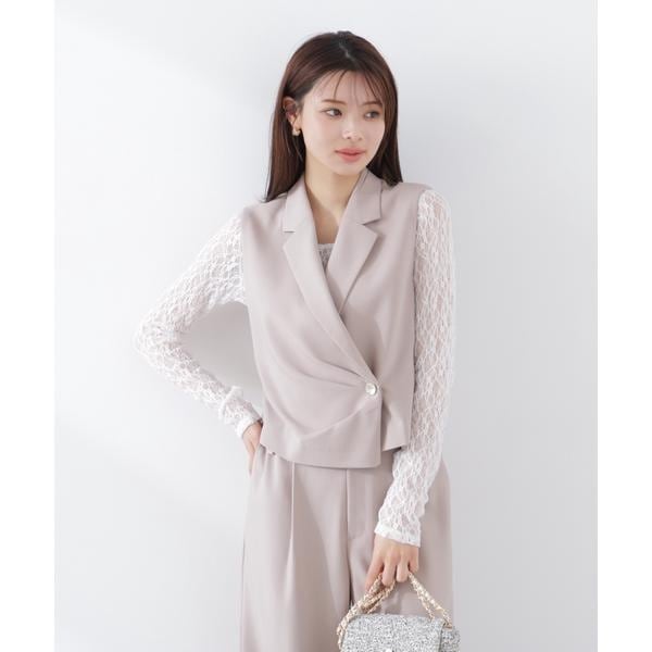 プロポーション ボディドレッシング（PROPORTION BODY DRESSING）/タックアシメジレ　26SS