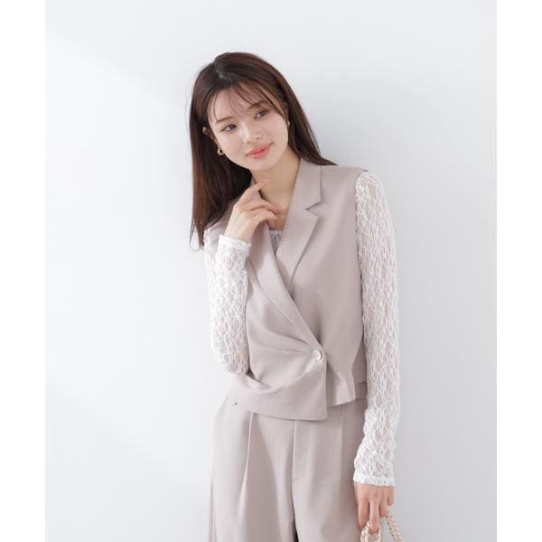 プロポーション ボディドレッシング（PROPORTION BODY DRESSING）/タックアシメジレ　26SS