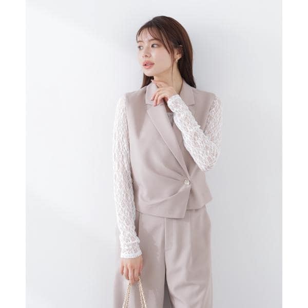 プロポーション ボディドレッシング（PROPORTION BODY DRESSING）/タックアシメジレ　26SS
