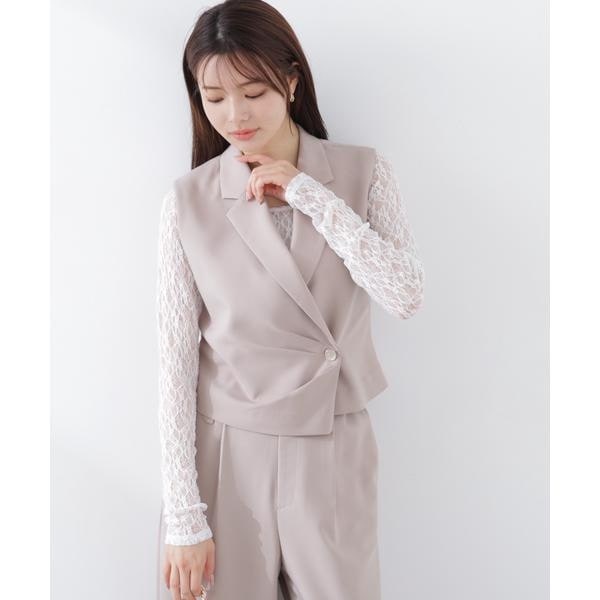 プロポーション ボディドレッシング（PROPORTION BODY DRESSING）/タックアシメジレ　26SS