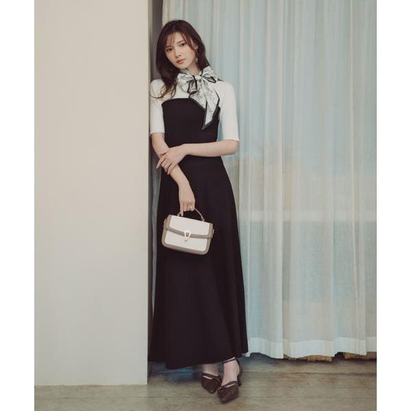 プロポーション ボディドレッシング（PROPORTION BODY DRESSING）/スカーフ付きニットワンピース　26SS