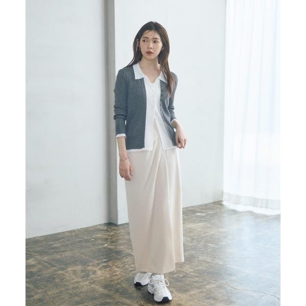 プロポーション ボディドレッシング（PROPORTION BODY DRESSING）/＜今村朱里さんコラボ＞アシメタックナロースカート 26SS