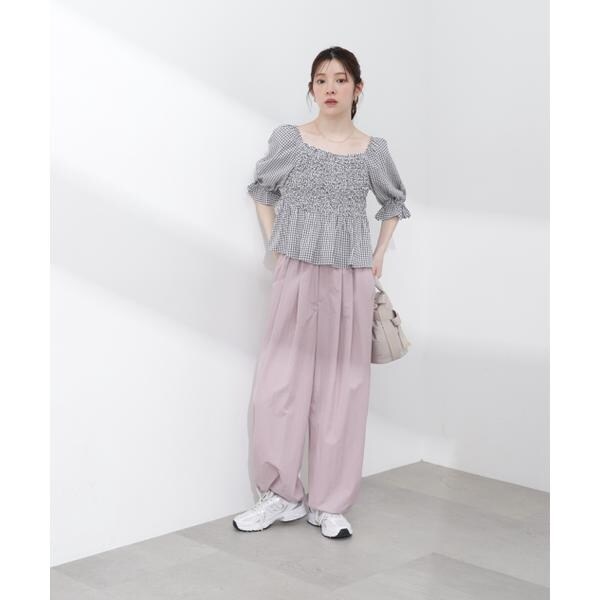 プロポーション ボディドレッシング（PROPORTION BODY DRESSING）/〈a／mie〉シャーリングペプラムブラウス 26SS_7