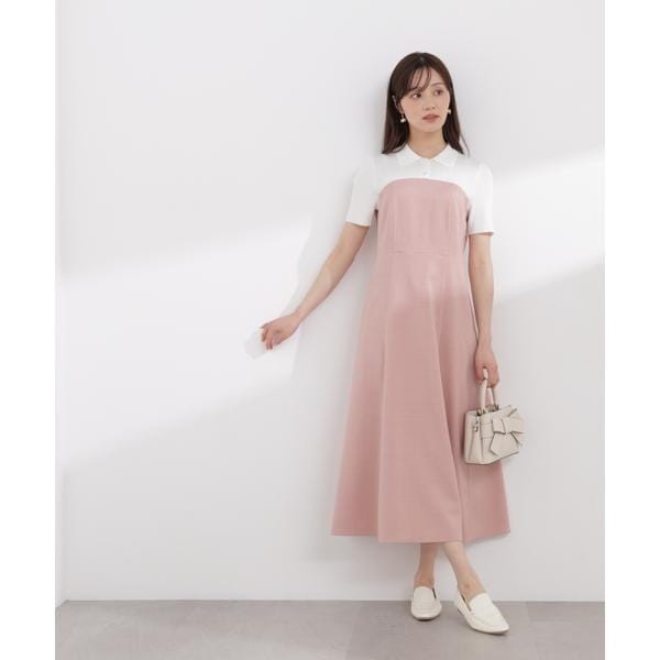 プロポーション ボディドレッシング（PROPORTION BODY DRESSING）/ポロカラードッキングワンピース 26SS