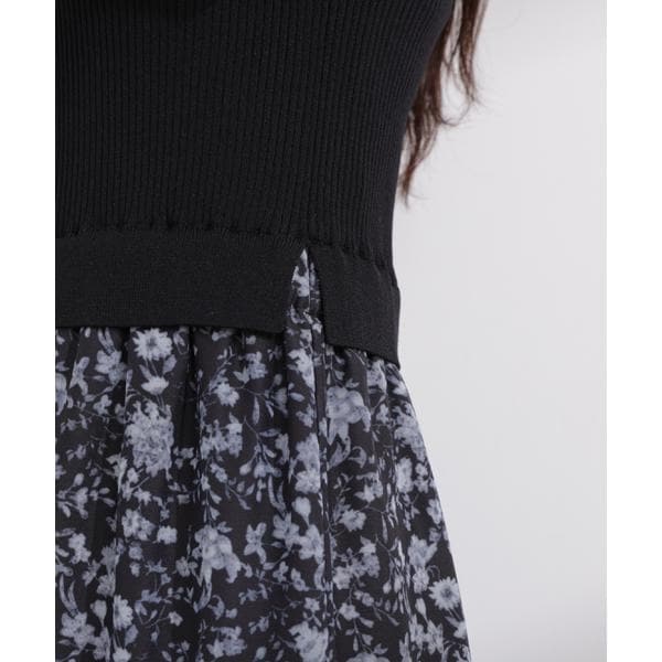 プロポーション ボディドレッシング（PROPORTION BODY DRESSING）/半袖花柄ドッキングニットワンピース 26SS_12