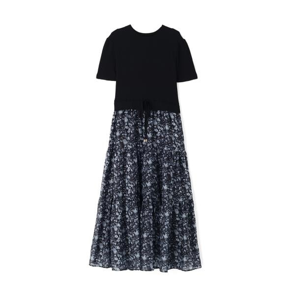 プロポーション ボディドレッシング（PROPORTION BODY DRESSING）/半袖花柄ドッキングニットワンピース 26SS_16