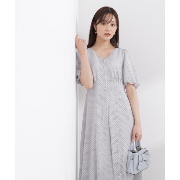 プロポーション ボディドレッシング（PROPORTION BODY DRESSING）/パフスリーブフロント釦ワンピース 26SS
