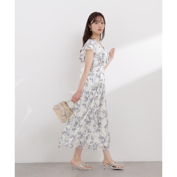 プロポーション ボディドレッシング（PROPORTION BODY DRESSING）/ラッフル袖花柄ワンピース