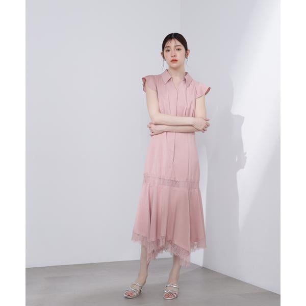 プロポーション ボディドレッシング（PROPORTION BODY DRESSING）/レーストリムシャツワンピース