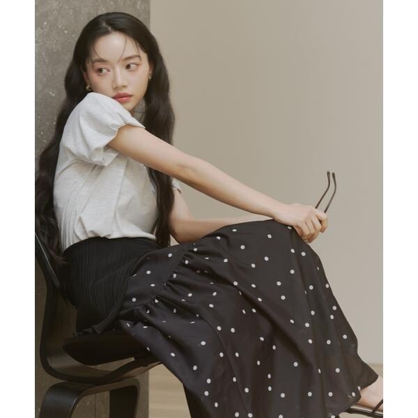 プロポーション ボディドレッシング（PROPORTION BODY DRESSING）/ドットプリントティアードスカート 26SS_3