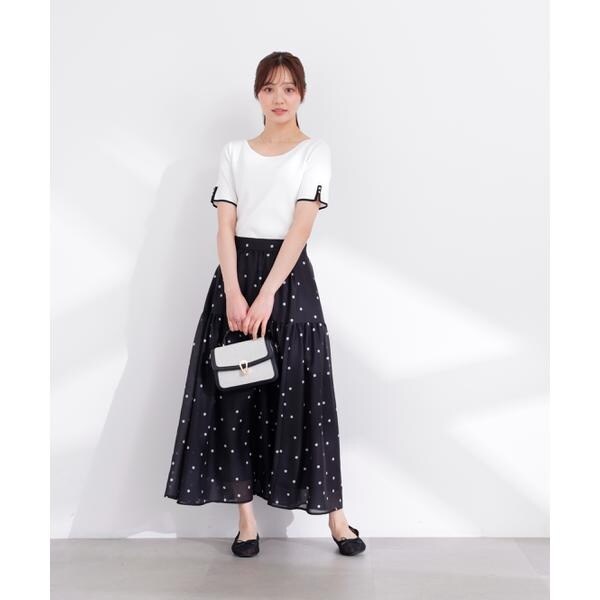 プロポーション ボディドレッシング（PROPORTION BODY DRESSING）/ドットプリントティアードスカート 26SS_8