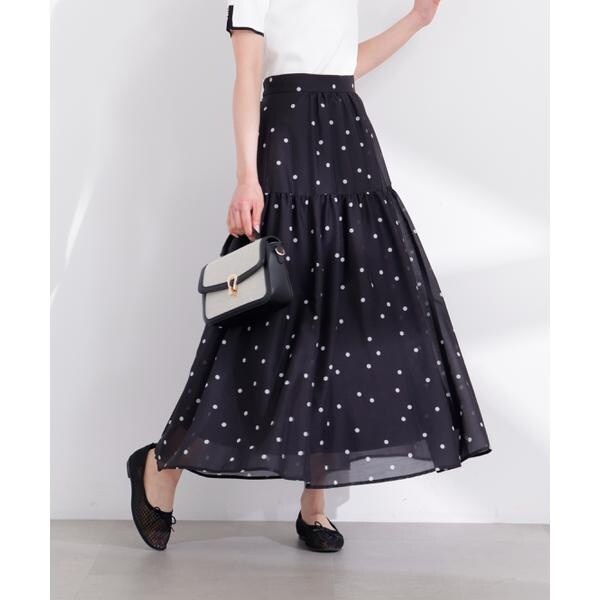 プロポーション ボディドレッシング（PROPORTION BODY DRESSING）/ドットプリントティアードスカート 26SS_9