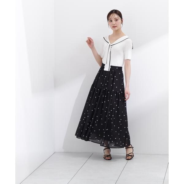 プロポーション ボディドレッシング（PROPORTION BODY DRESSING）/ドットプリントティアードスカート 26SS_11