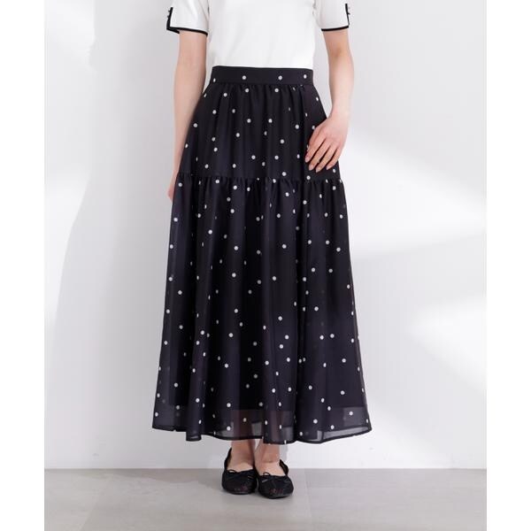 プロポーション ボディドレッシング（PROPORTION BODY DRESSING）/ドットプリントティアードスカート 26SS_12