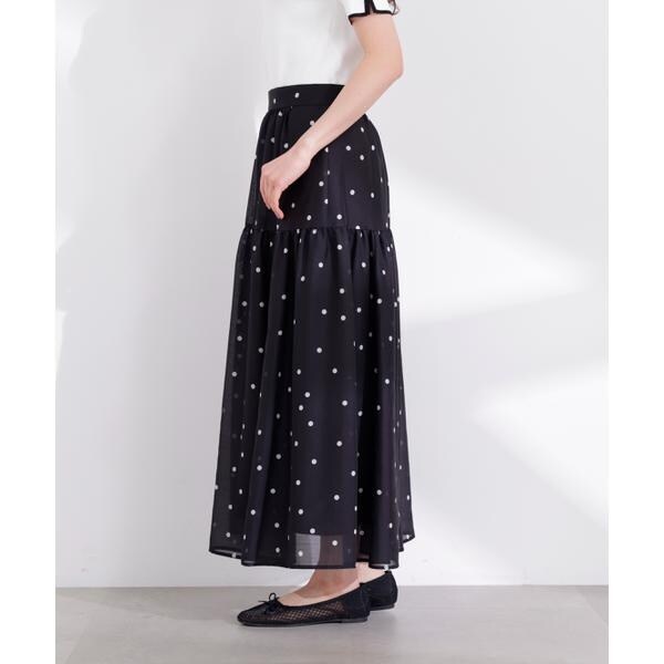 プロポーション ボディドレッシング（PROPORTION BODY DRESSING）/ドットプリントティアードスカート 26SS_13
