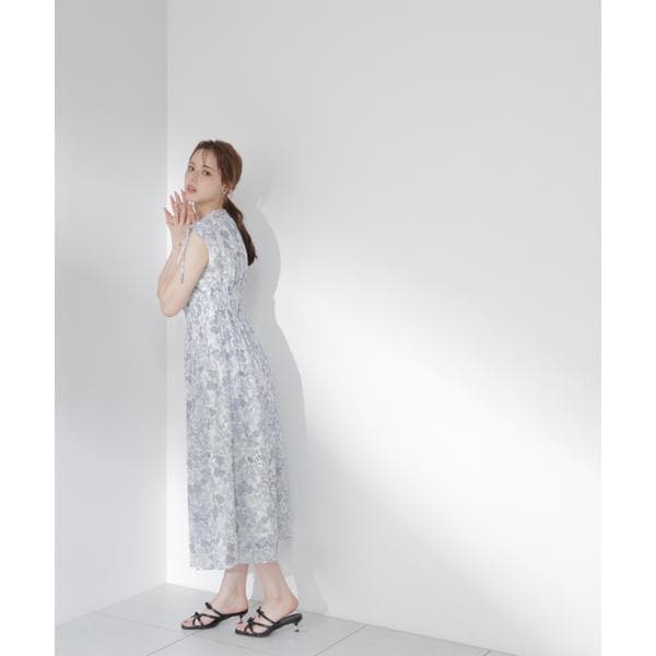 プロポーション ボディドレッシング（PROPORTION BODY DRESSING）/2wayスリーブ花柄シャーリングワンピース 26SS_4