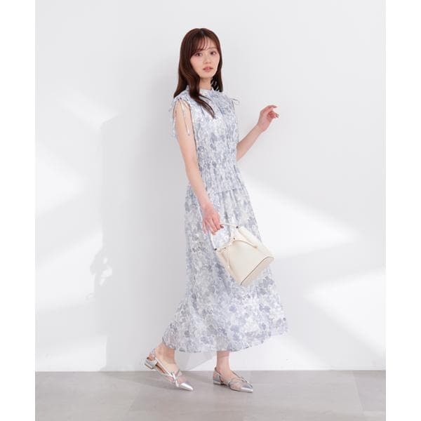 プロポーション ボディドレッシング（PROPORTION BODY DRESSING）/2wayスリーブ花柄シャーリングワンピース 26SS_8