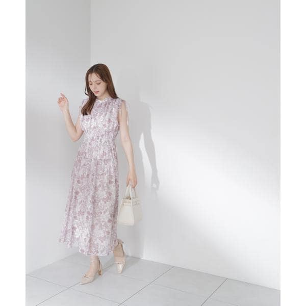 プロポーション ボディドレッシング（PROPORTION BODY DRESSING）/2wayスリーブ花柄シャーリングワンピース 26SS_17