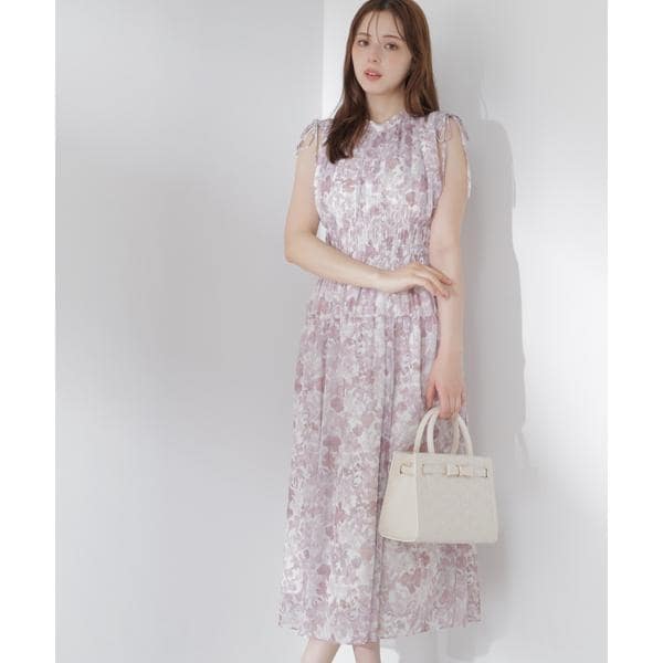 プロポーション ボディドレッシング（PROPORTION BODY DRESSING）/2wayスリーブ花柄シャーリングワンピース 26SS_18